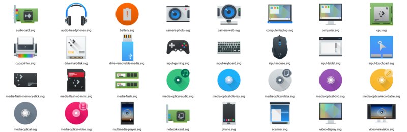 Devices Category of Electra Theme XFCE
