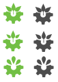 OSHW-Plant-symmetric one color variations.svg